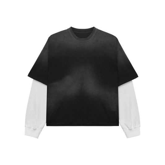 Vintage Double Layered Tee Mockup